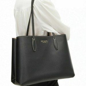 #bagsavenue fast ship all day tote black leather attached wristlet Kate Spade